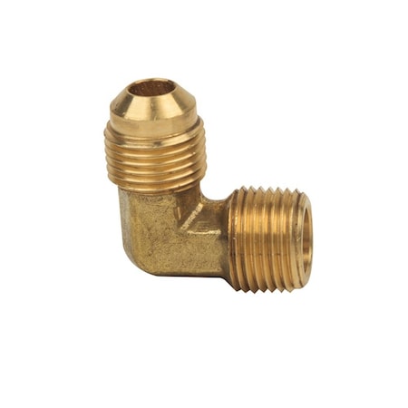 Thrifco Plumbing No. 49 3/8 Inch x 3/8 Inch Brass Flare MIP 90 Elbow 4401153